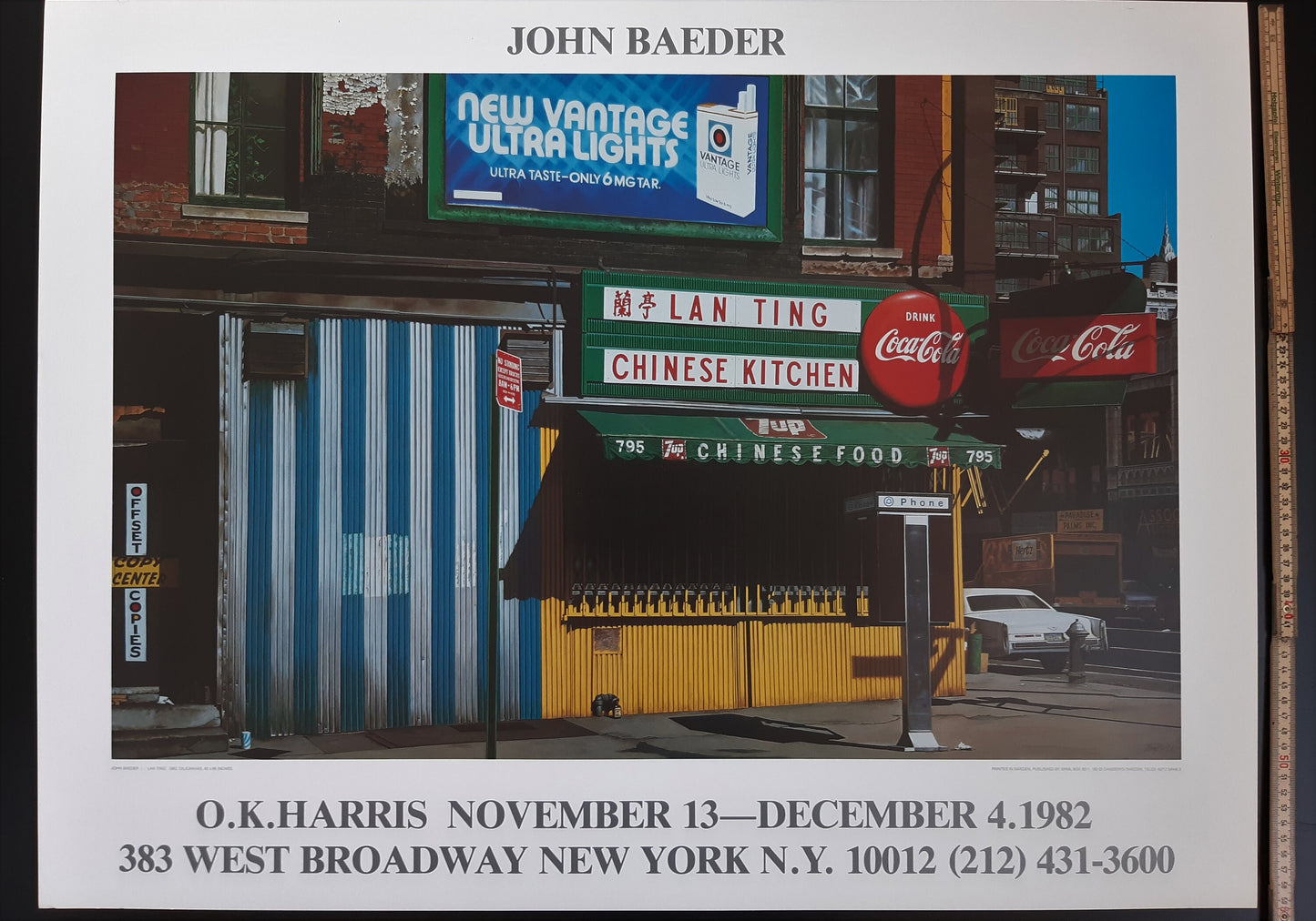 John Baeder original art poster - 31.5"×23.6" (80×60cm)