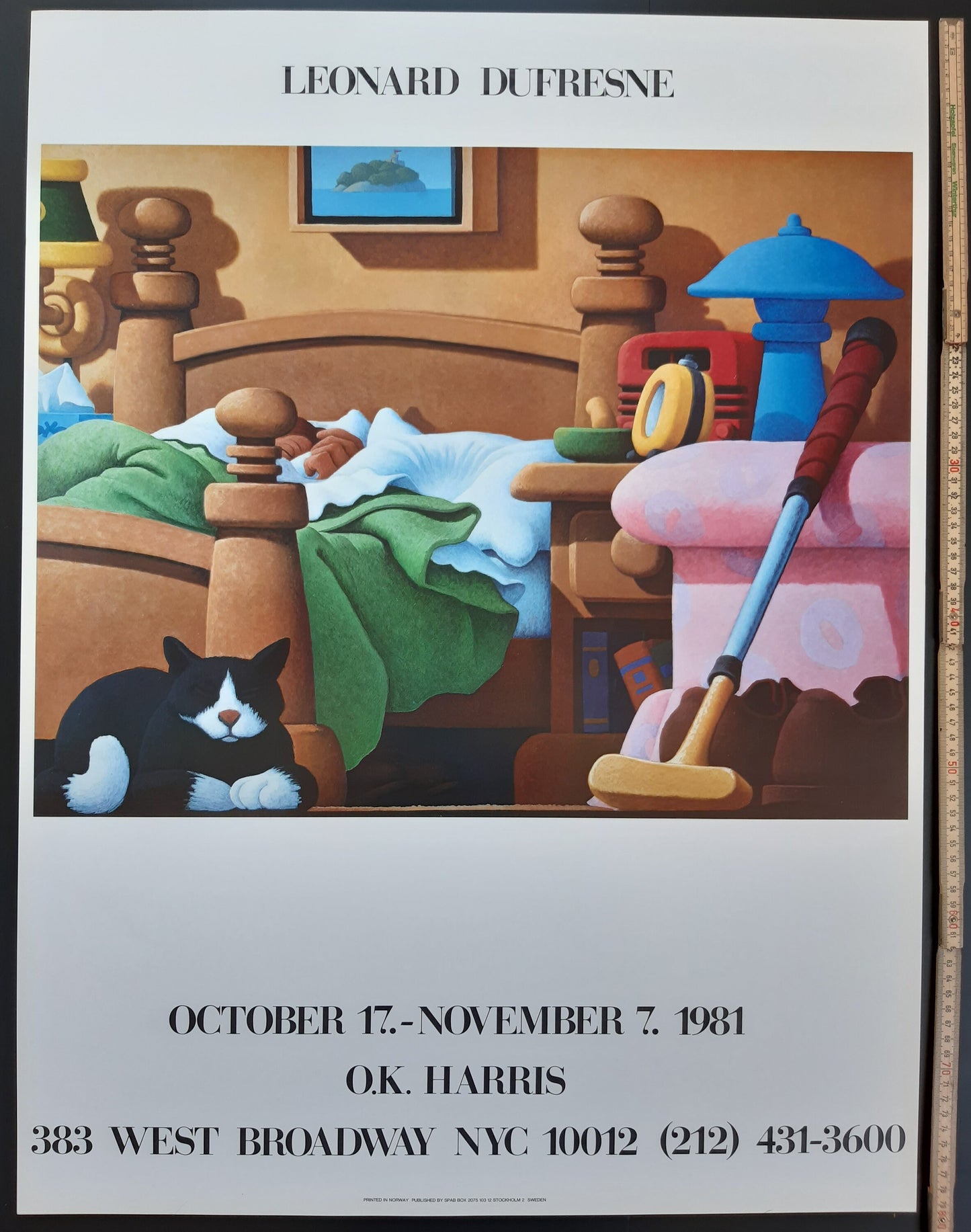 Leonard Dufresne original art poster - 31.5"×23.6" (80×60cm)