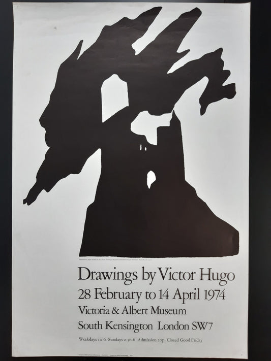 Victor Hugo original art poster - 20.1"×29.9" (51×76cm)