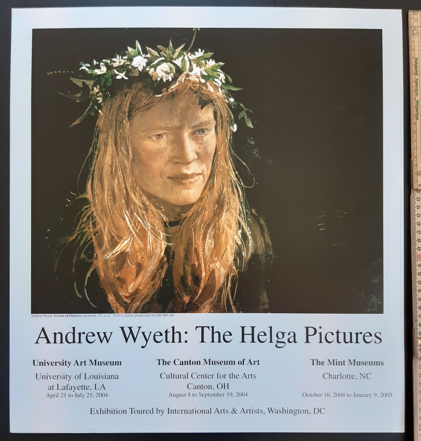 Andrew Wyeth original art poster - 18.7"×20.1" (47.5×51cm)