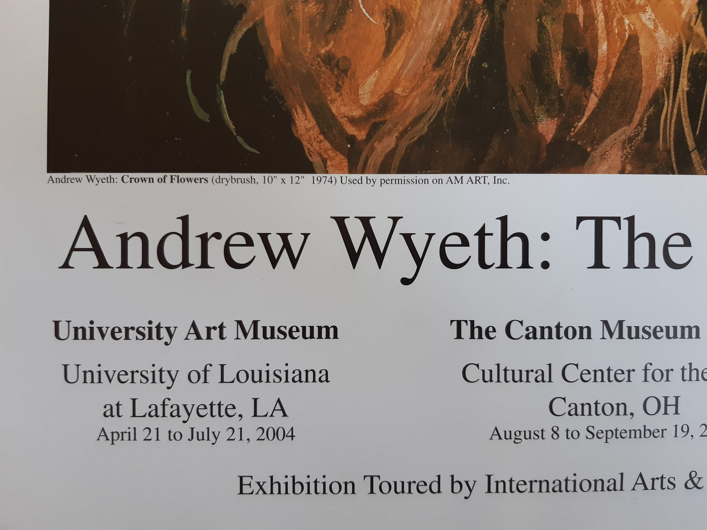 Andrew Wyeth original art poster - 18.7"×20.1" (47.5×51cm)