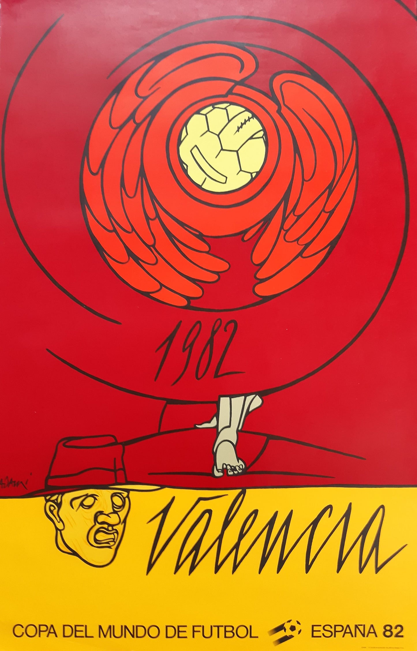 Valerio Adami original art poster - 23.6"×37.2" (60×94.5cm)
