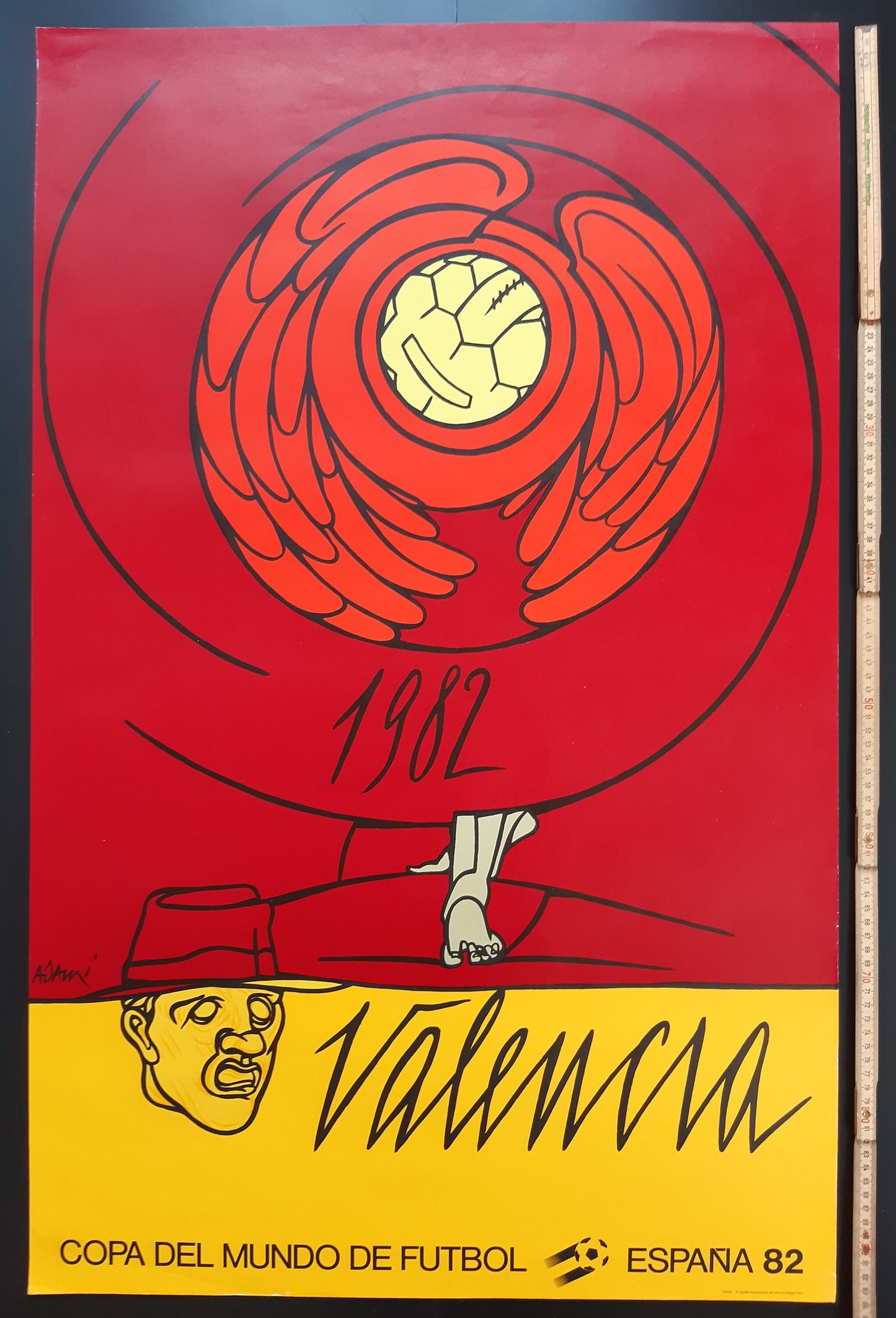 Valerio Adami original art poster - 23.6"×37.2" (60×94.5cm)