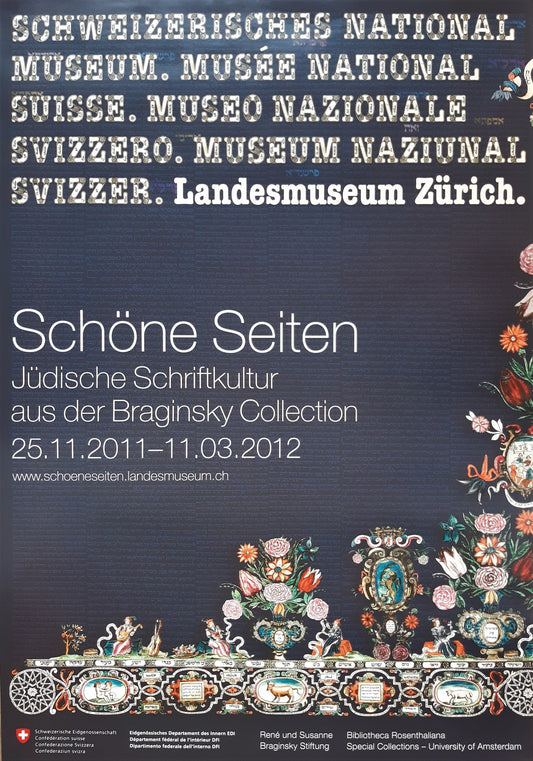 Swiss original museum poster - 35.6"×50.4" (90.5×128cm)
