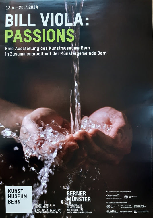 Bill Viola original museum poster - 35.6"×50.4" (90.5×128cm)