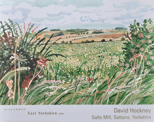 David Hockney original art poster - 22.4"×17.7" (57×45cm)