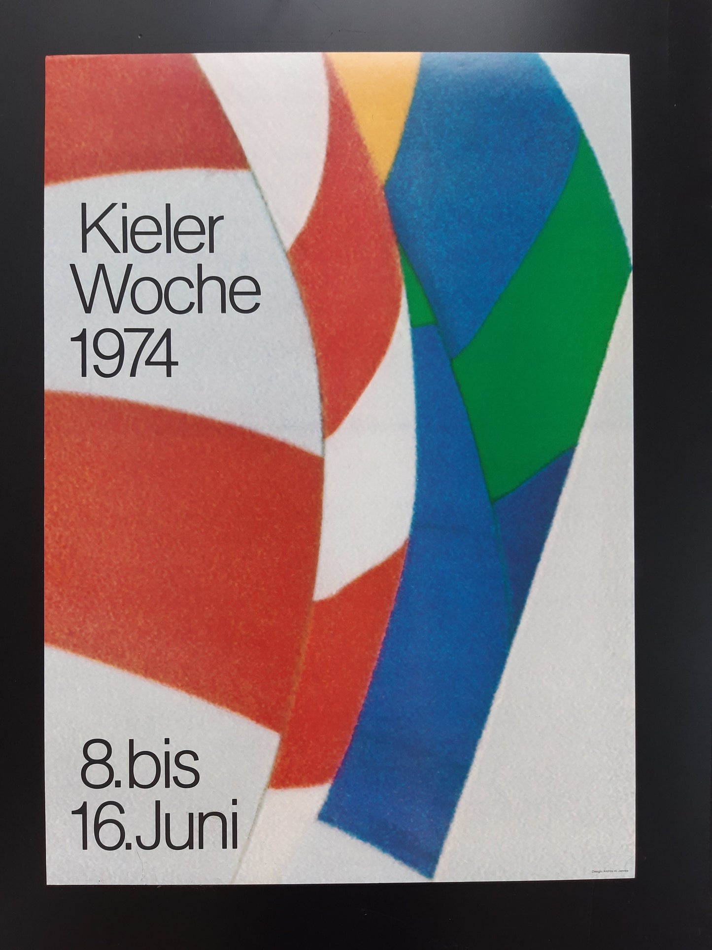 Kieler Woche 1974 art poster - 16.5"×23.2" (42×59cm)