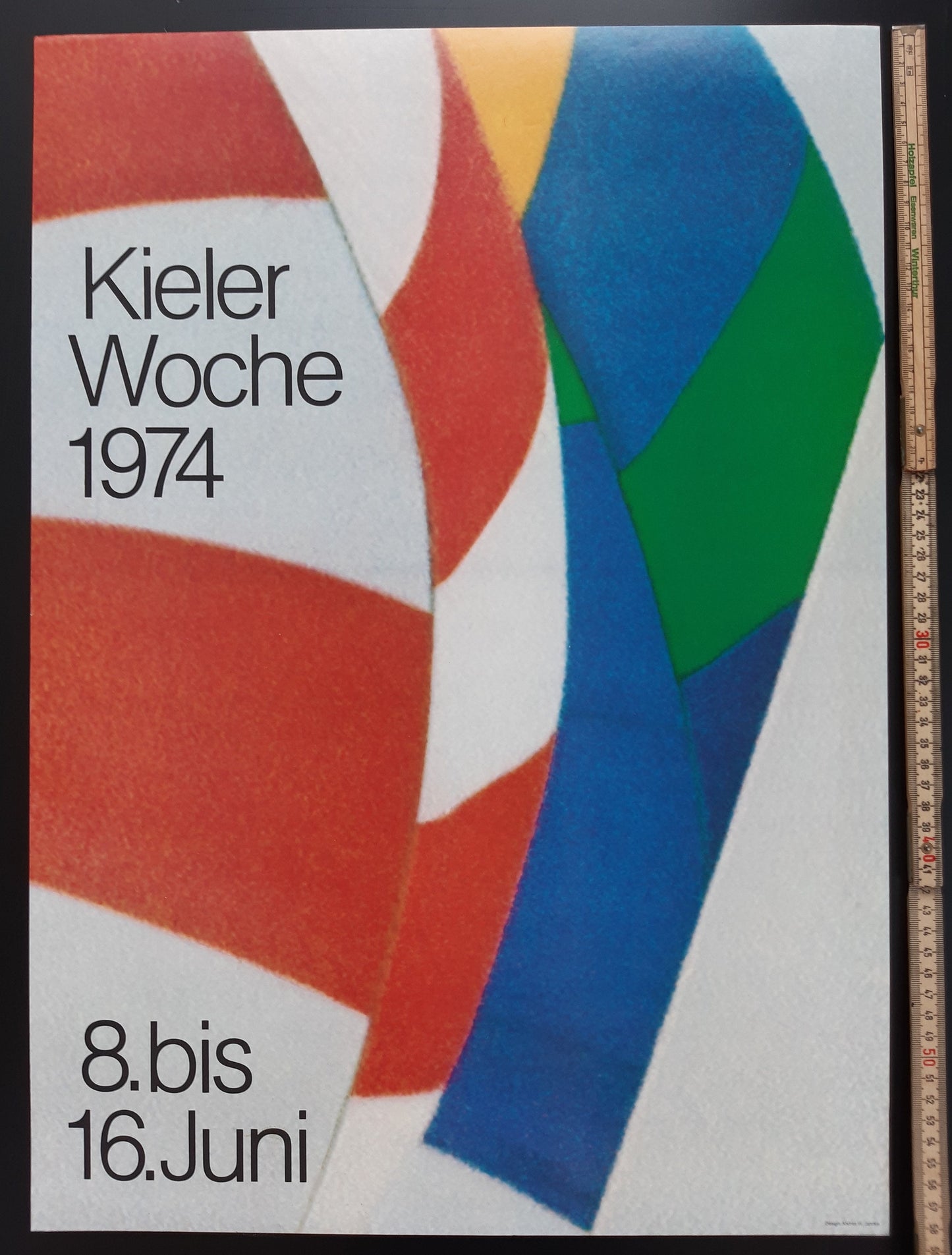 Kieler Woche 1974 art poster - 16.5"×23.2" (42×59cm)