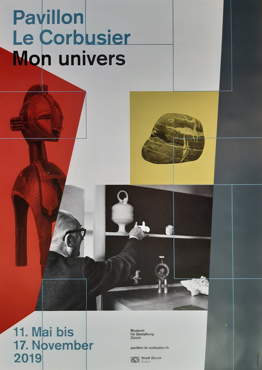 Le Corbusier original poster - 35.4"×50.4" (90×128cm)