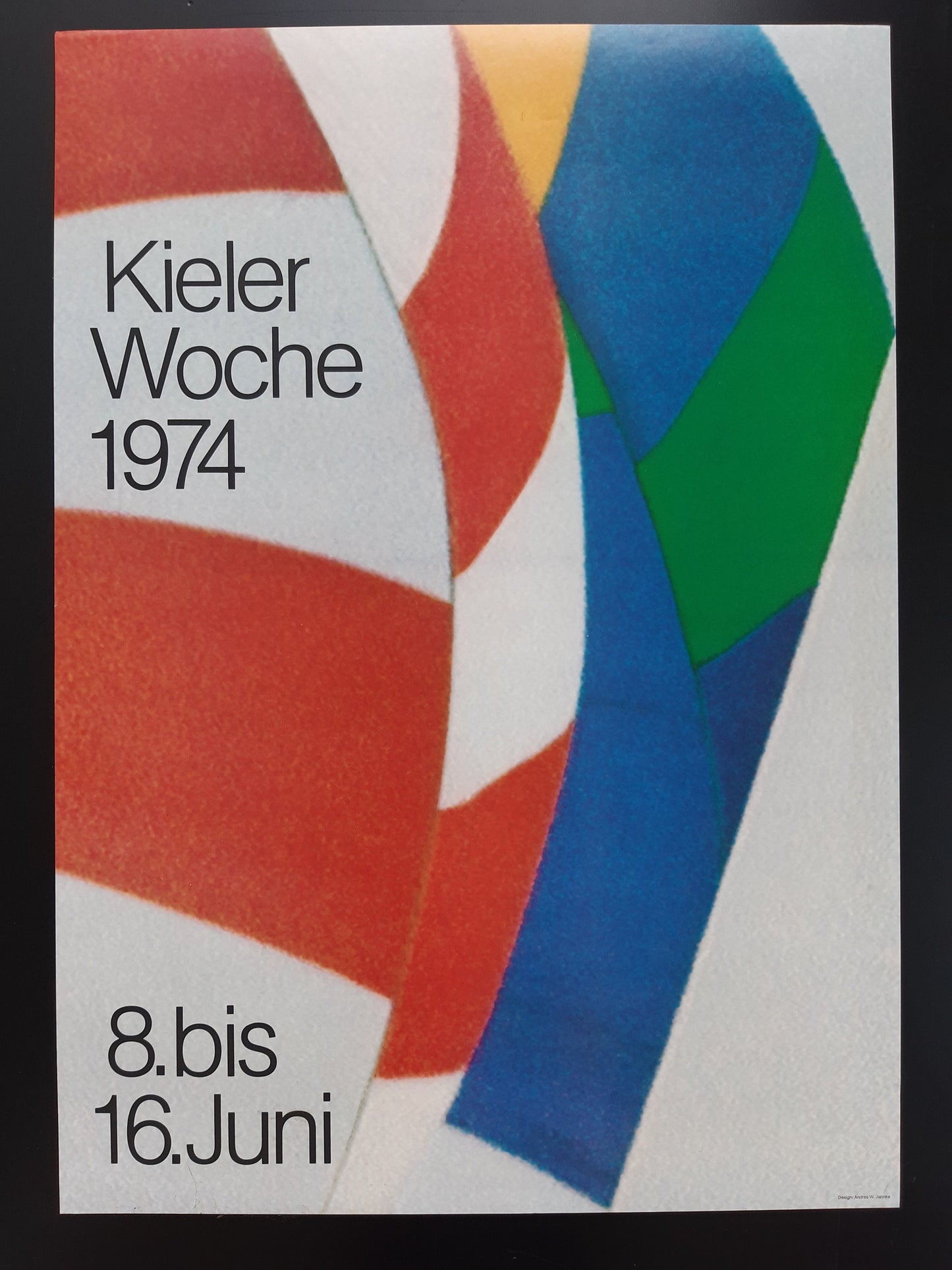 Kieler Woche 1974 art poster - 16.5"×23.2" (42×59cm)