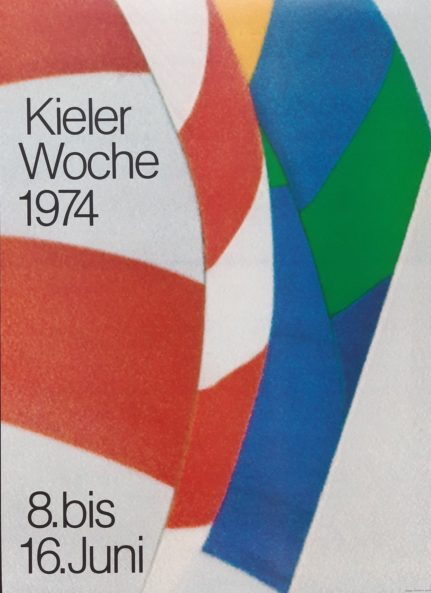 Kieler Woche 1974 art poster - 16.5"×23.2" (42×59cm)