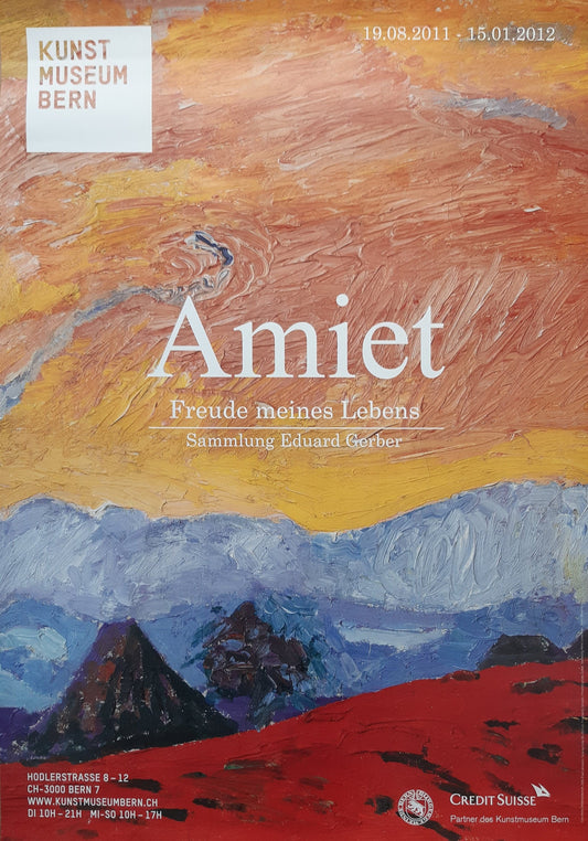 Cuno Amiet art exhibition poster - 35.4"×50.4" (90×128cm)