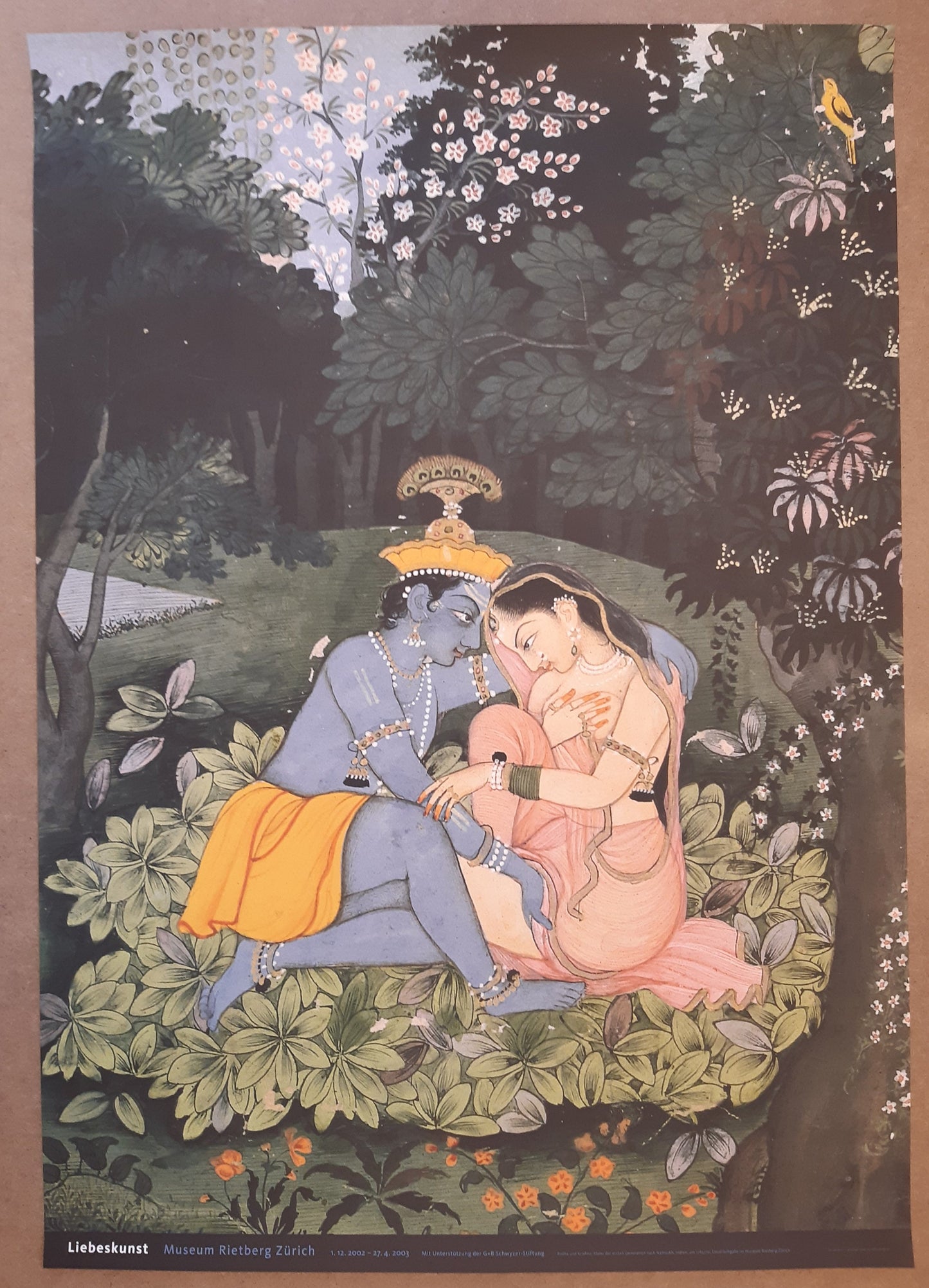 Indian art exhibition poster - 35.4"×50.4" (90×128cm)