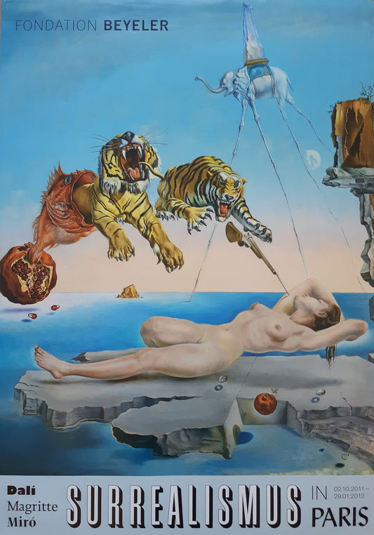 Dalí original art poster - 35.2"×50.4" (89.5×128cm)