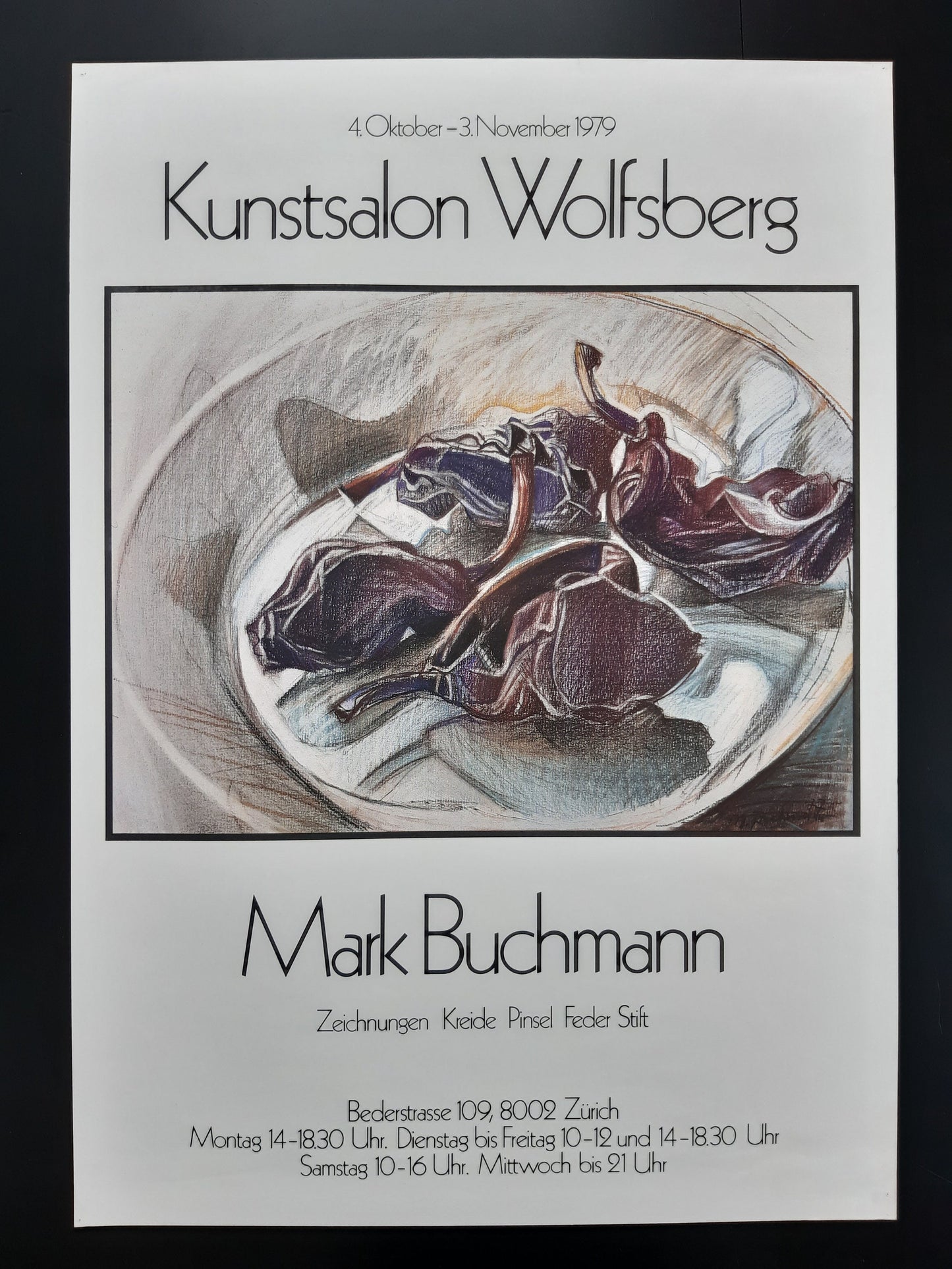 Mark Buchmann art exhibition poster - 18.1"×25.6" (46×65cm)