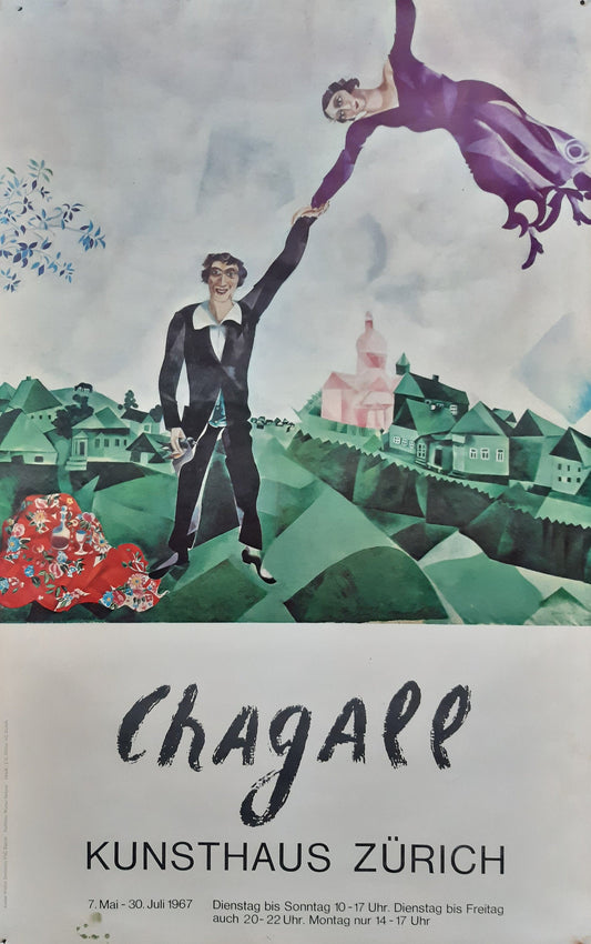 Marc Chagall original art poster - 25.2"×39.8" (64×101cm)