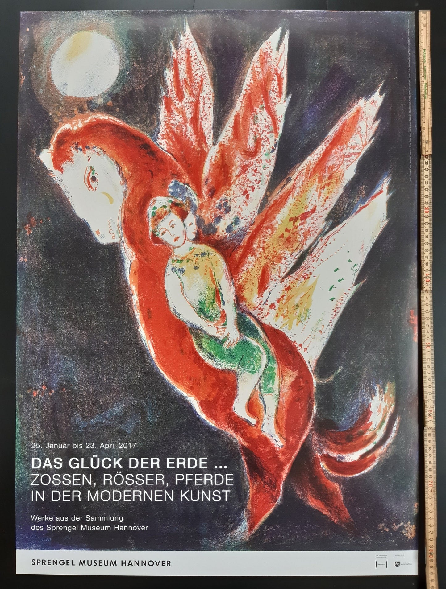 Marc Chagall original art poster - 23.2"×33.1" (59×84cm)