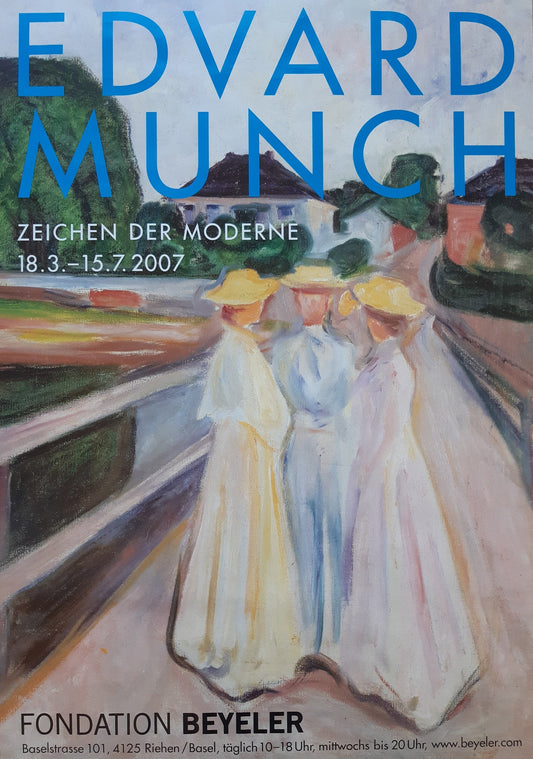 Edvard Munch original art poster - 35.2"×50.4" (89.5×128cm)
