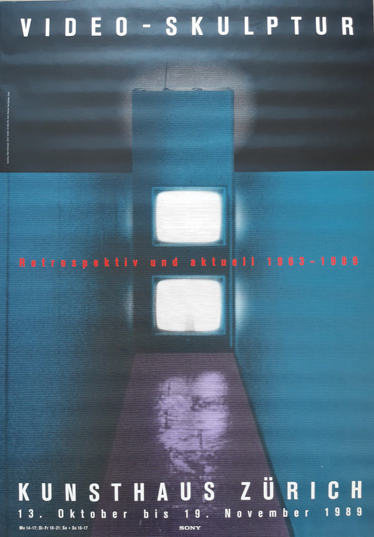 Video sculpture museum poster - 35.2"×50.4" (89.5×128cm)