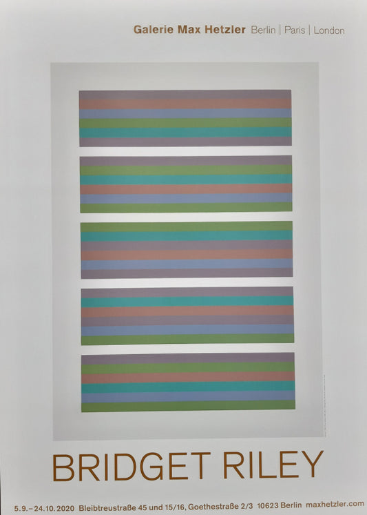 Bridget Riley art exhibition poster - 23.2"×32.9" (59×83.5cm)