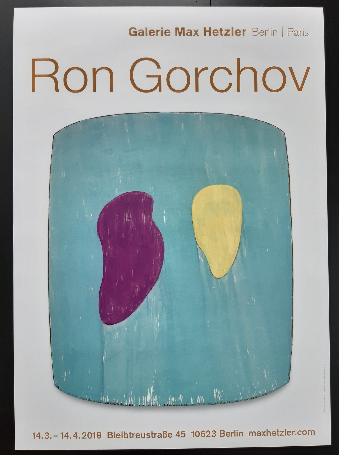 Ron Gorchov art exhibition poster - 23.2"×32.9" (59×83.5cm)