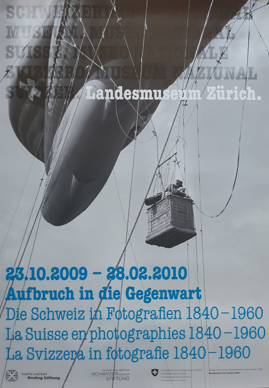 Swiss original museum poster - 35.6"×50.4" (90.5×128cm)