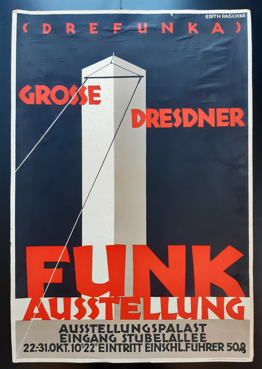 Drefunka original vintage poster - 23.8"×35.2" (60.5×89.5cm)