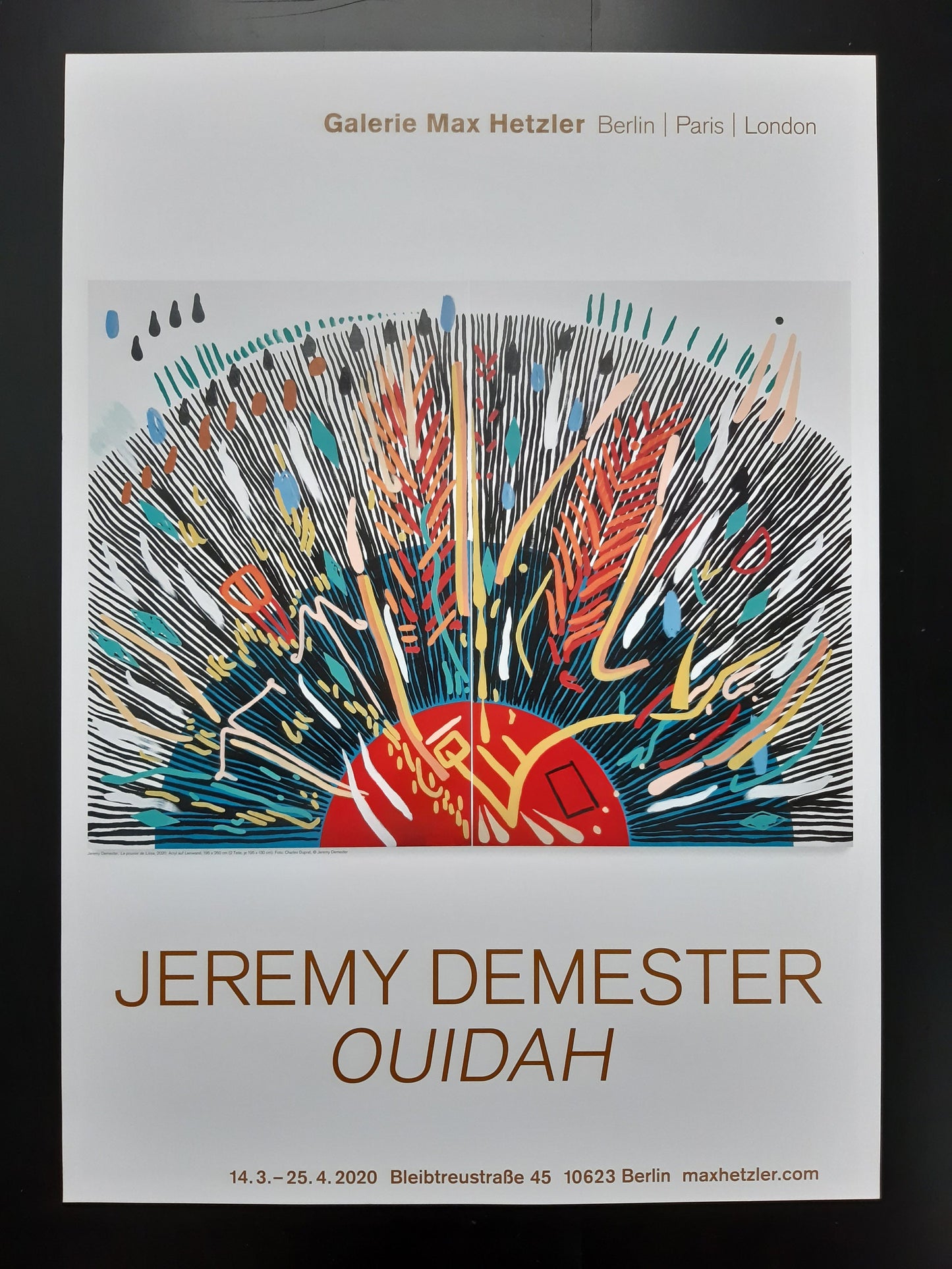 Jeremy Demester art exhibition poster - 23.2"×32.9" (59×83.5cm)
