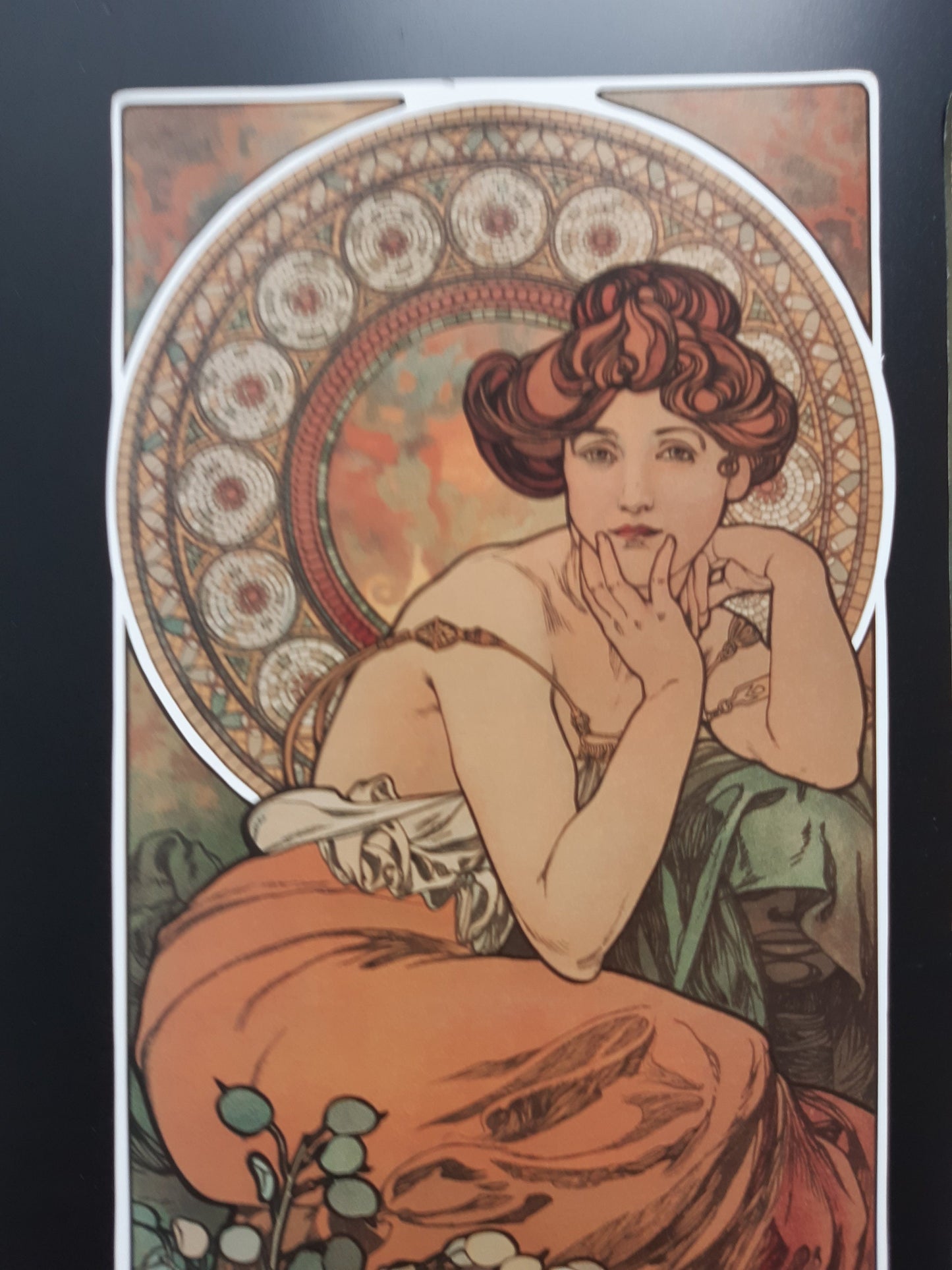 Alphonse Mucha art print lot of 4 - 7.3"×18.1" (18.5×46cm)