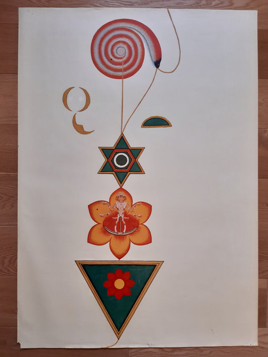 Tantra Yoga Symbolism large art print - 35.4"×50.4" (90×128cm)