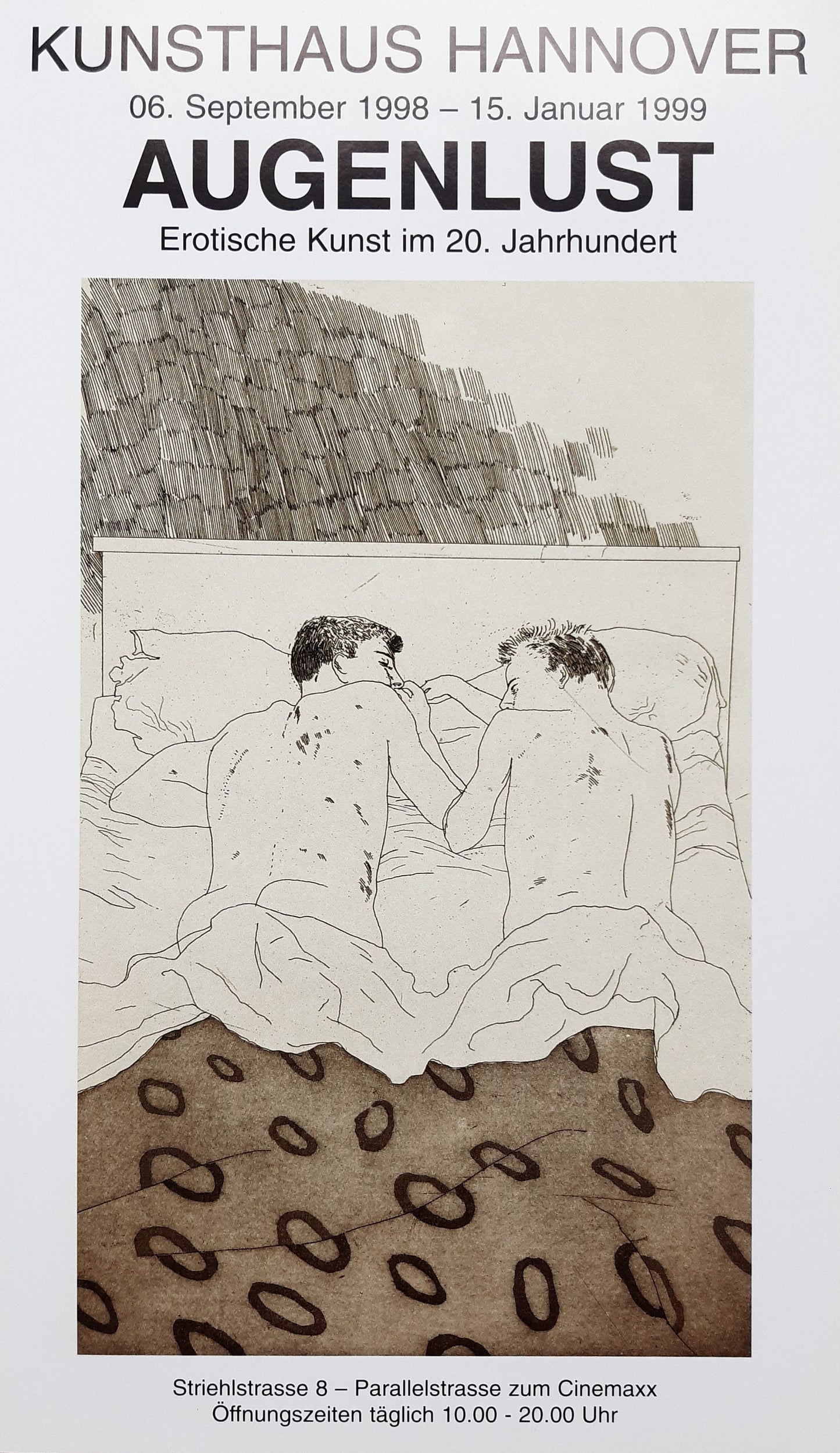David Hockney original art mini-poster - 9.1"×15.6" (23×39.5cm)
