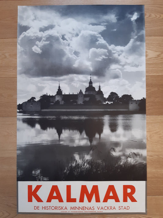 Sweden 1936 vintage travel poster Kalmar Castle - 24.4"×39.4" (62×100cm)