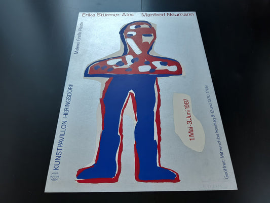 Stürmer / Neumann original art exhibition poster hand signed - 16.3"×23.6" (41.5×60cm)