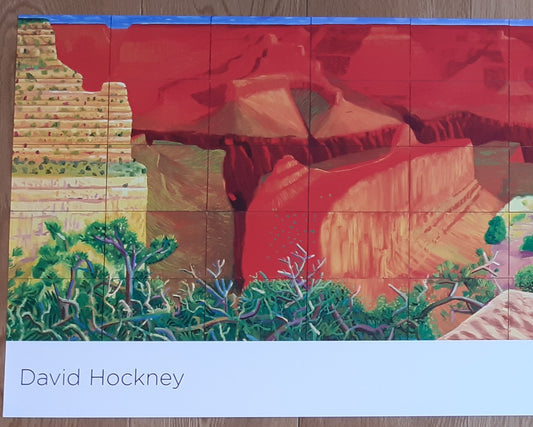 David Hockney original art poster - 18.1"×53.9" (45.9×136.9cm)