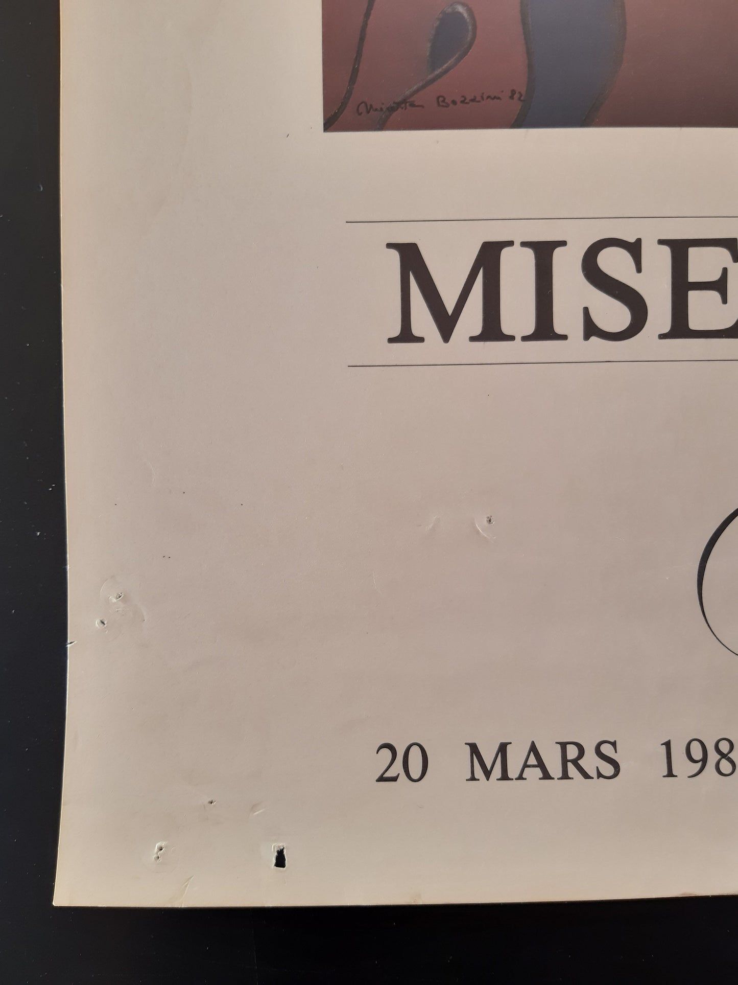 Misetta Bozzini original art exhibition poster - 17.7"×25.2" (45×64cm)