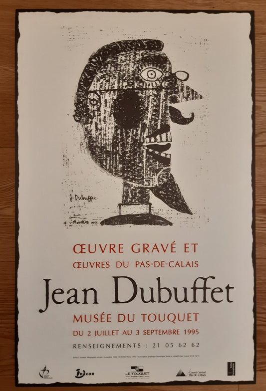 Jean Dubuffet original art poster - 15.9"×24.8" (40.5×63cm)