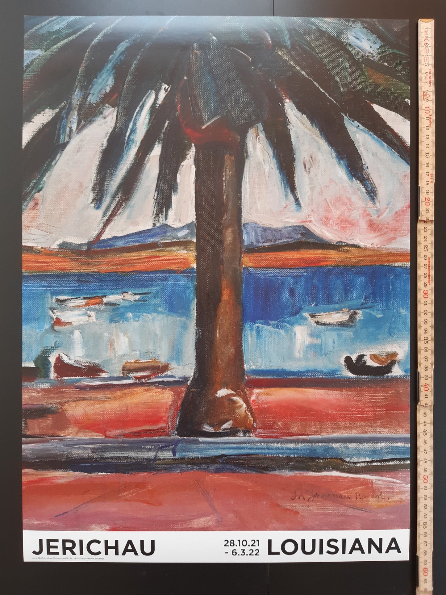 Jens A. Jerichau art exhibition poster - 16.5"×23.2" (42×59cm)