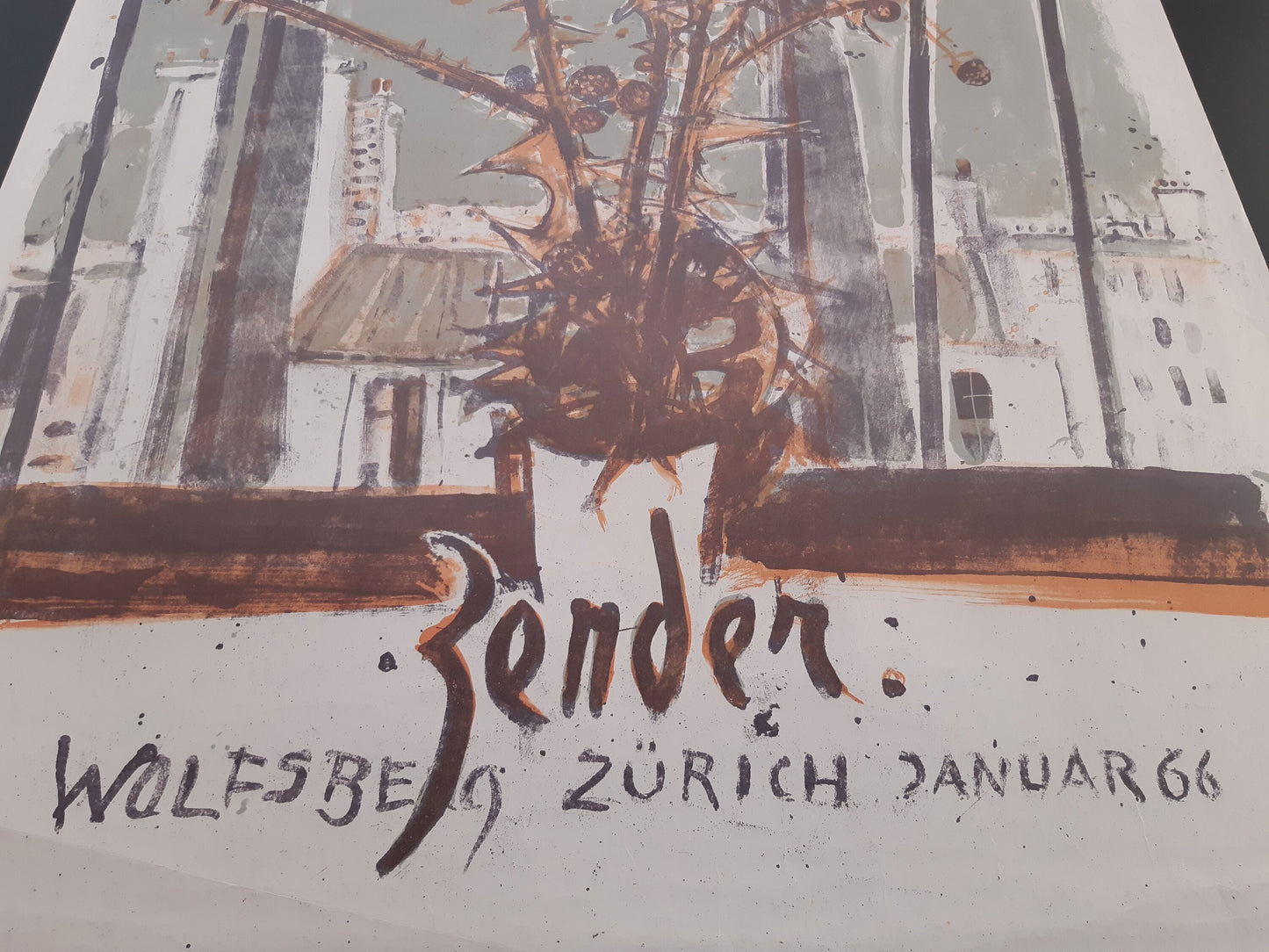 Rudolf Zender art exhibition poster - 27.6"×39.2" (70×99.5cm)