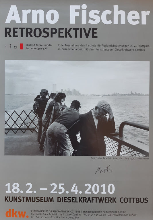 Arno Fischer original photo exhibition poster handsigned - 23.2"×33.1" (59×84cm)