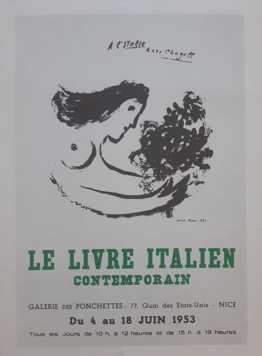Marc Chagall original mini poster - 9.6"×13.2" (24.5×33.5cm)