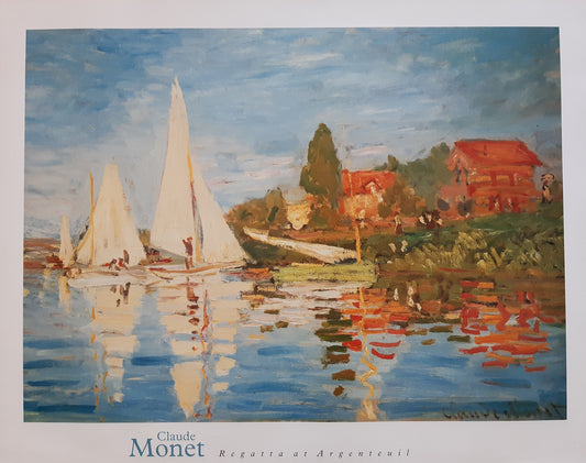 Claude Monet original art poster used - 35.4"×28.0" (90×71cm)