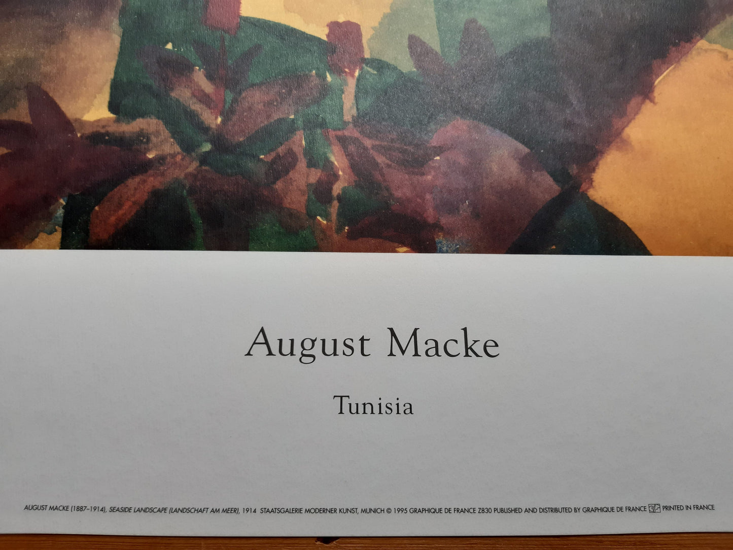 August Macke original art print - 24.0"×26.4" (61×67cm)