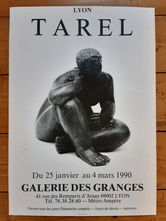 Cécile Tarel original art exhibition poster used - 17.7"×25.2" (45×64cm)