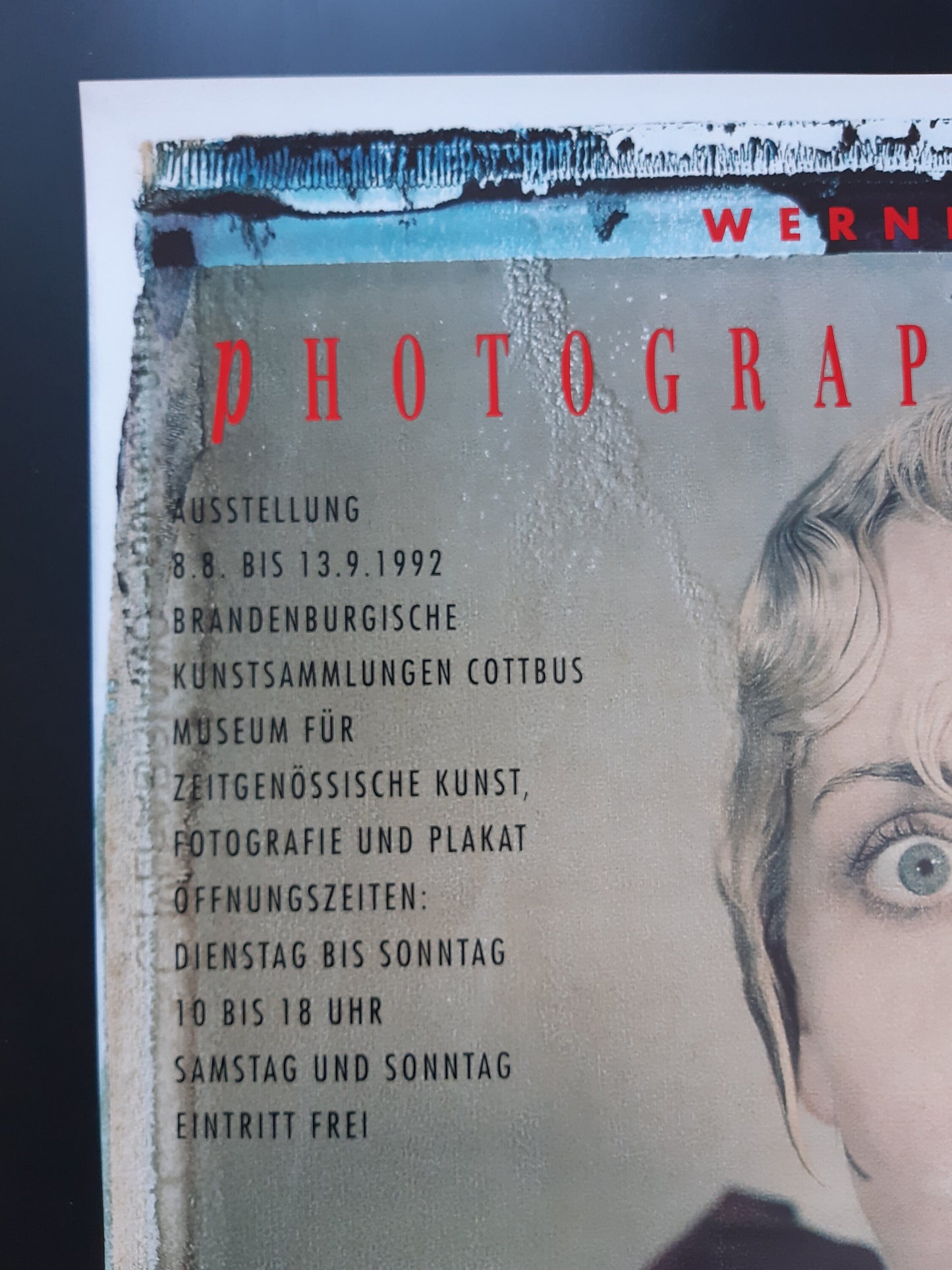 Werner Pawlok photo art exhibition poster - 18.9"×26.2" (48×66.5cm)