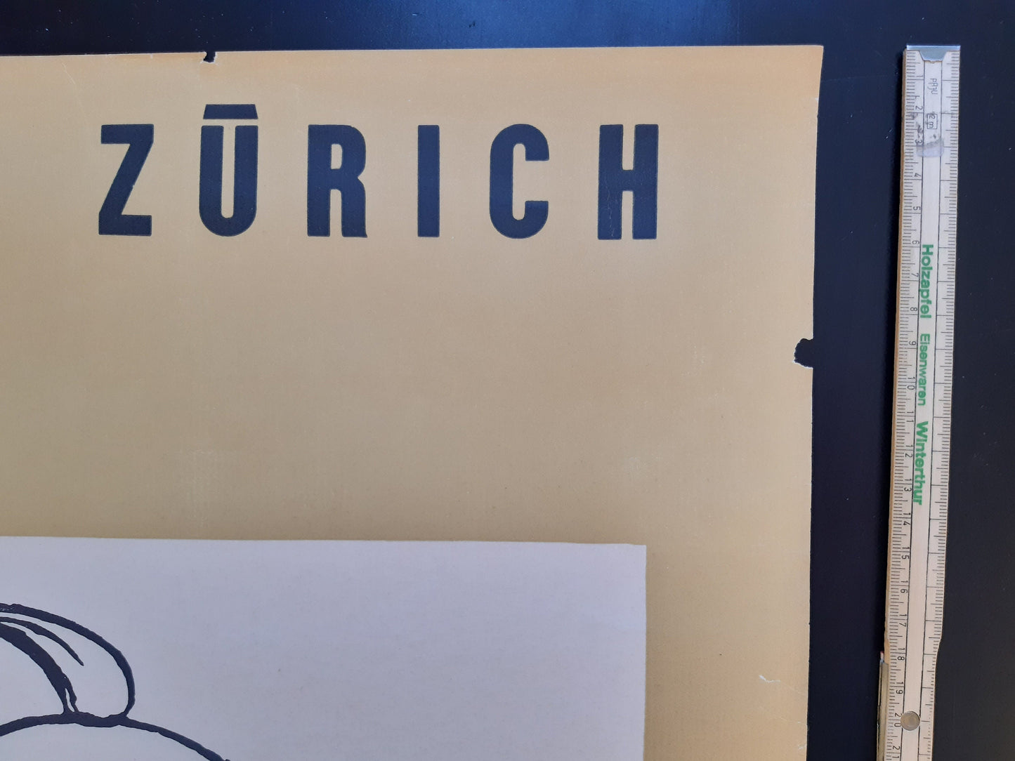 Wilhelm Busch original art exhibition poster - 27.6"×39.4" (70×100cm)