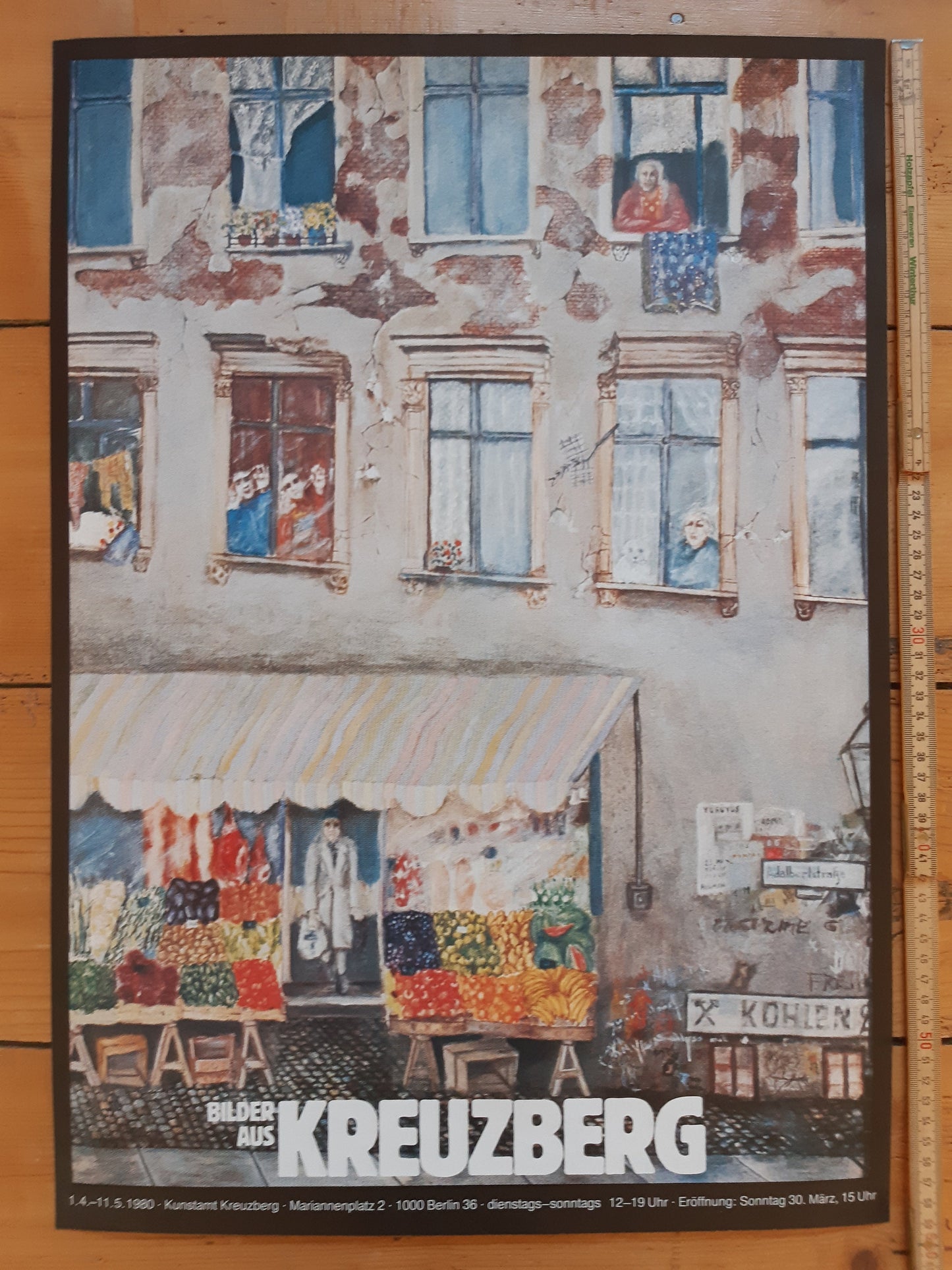 Kreuzberg original art exhibition poster - 16.5"×23.6" (42×60cm)