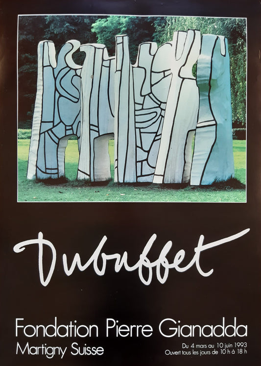 Jean Dubuffet original art poster - 19.7"×27.6" (50×70cm)