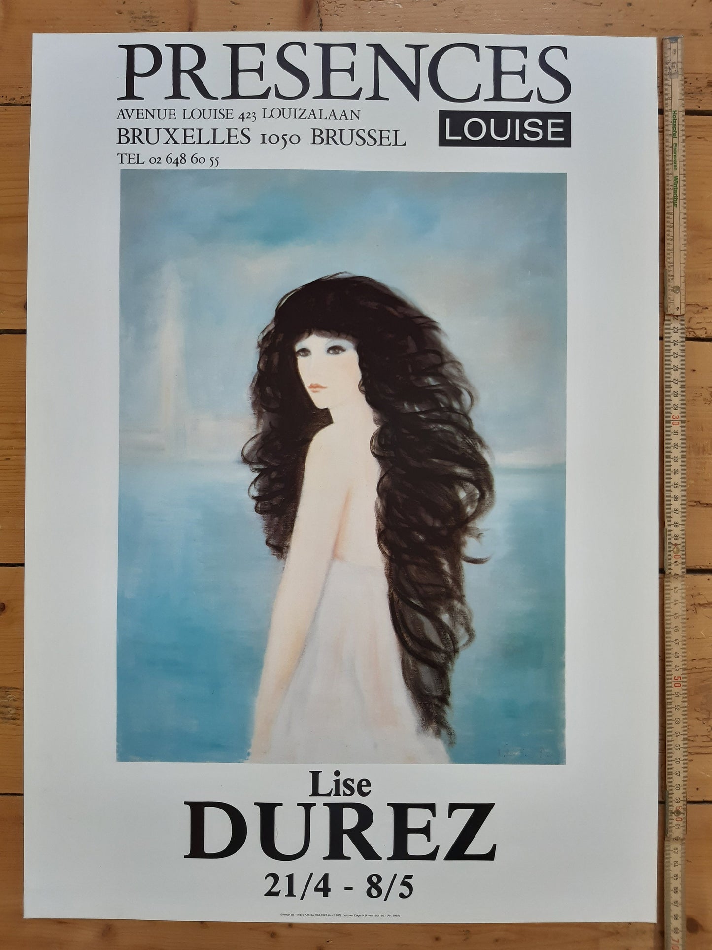 Lise Durez original art poster - 19.3"×27.2" (49×69cm)