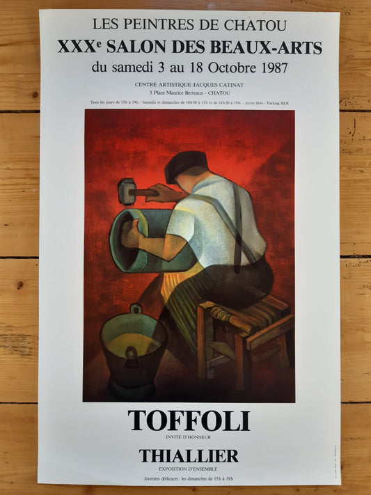 Louis Toffoli original art poster - 14.6"×22.8" (37×58cm)