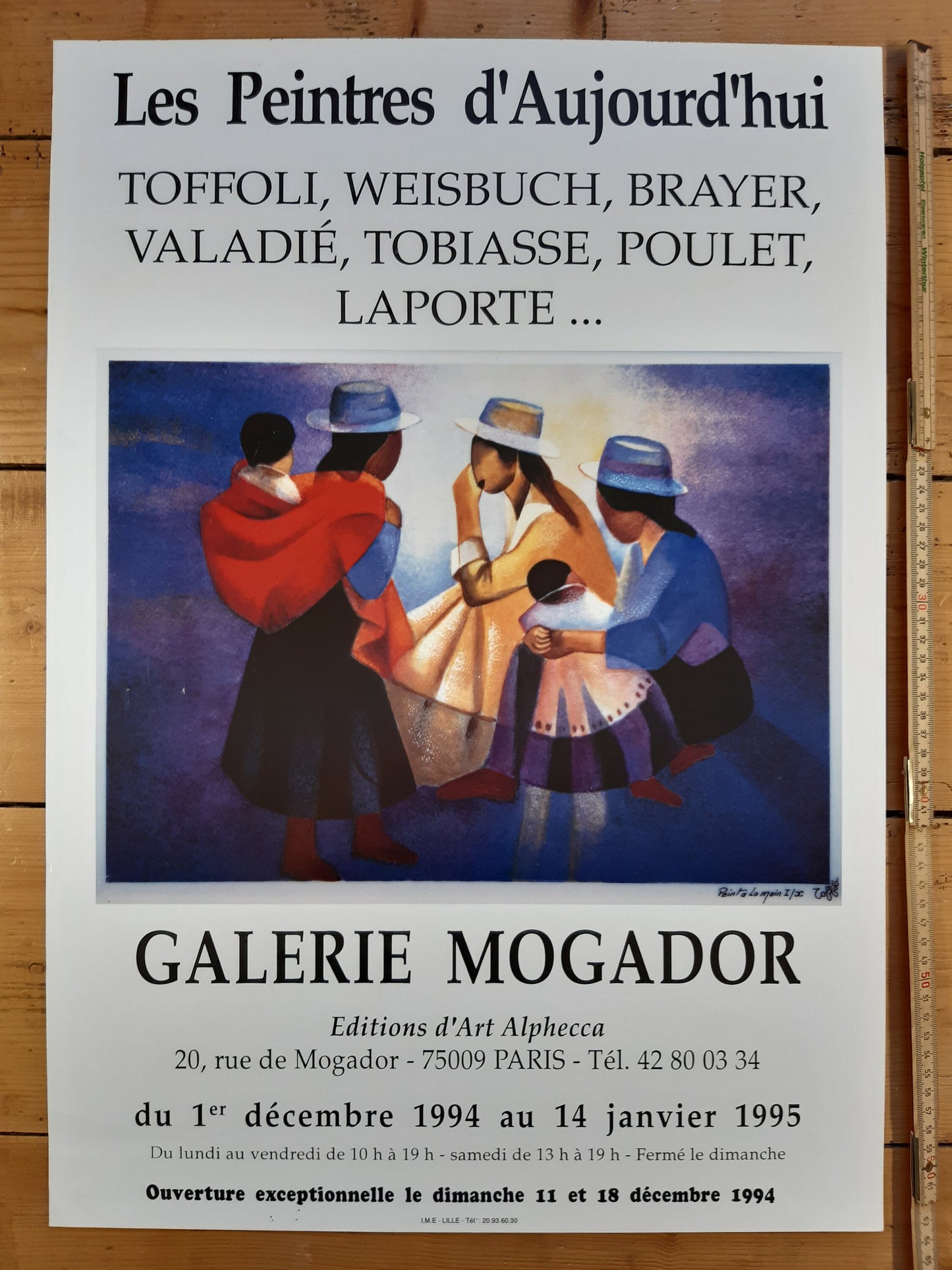 Louis Toffoli original art poster - 17.7"×25.6" (45×65cm)